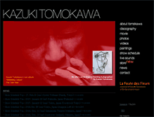 Tablet Screenshot of kazukitomokawa.com